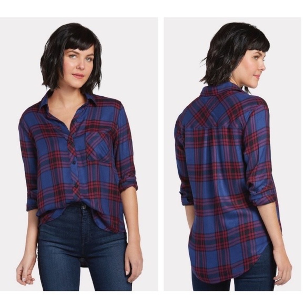 Rails Plaid Button Down Hunter Raspberry Royal Bl… - image 5